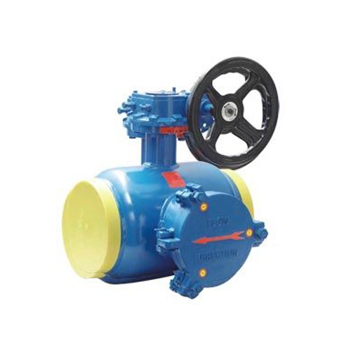 Filter turbine fully welded ball valve