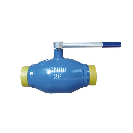 Fully welded full bore ball valve