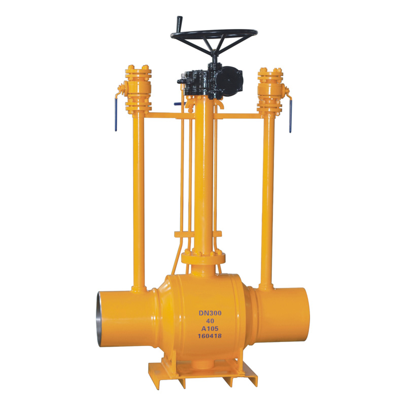 Fully welded pipeline ball valve