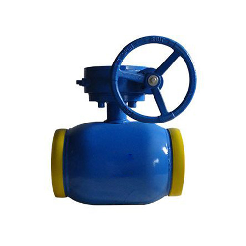 Worm gear fully welded ball valve