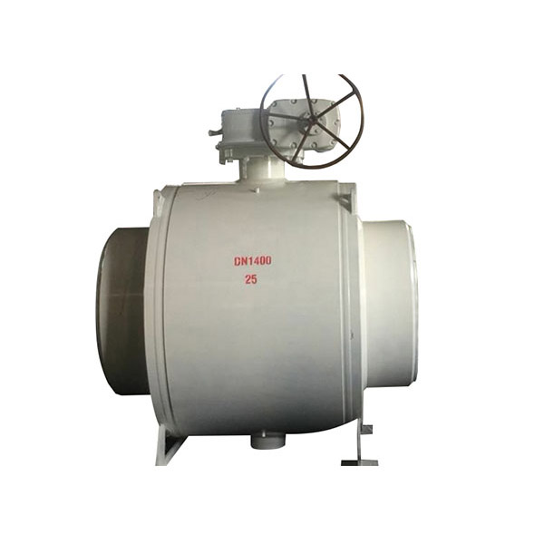 Large-diameter fully welded ball valve